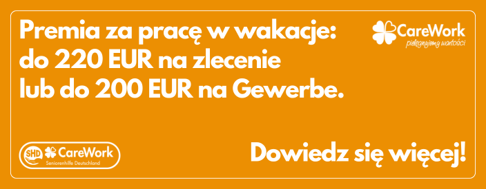 Premia za pracę w wakacje