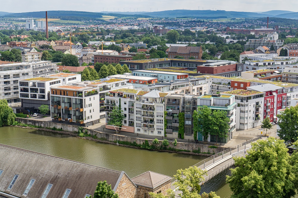 Panorama miasta Kassel w Niemczech