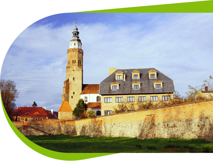 Widok na Kościół we Wschowie